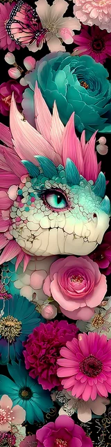 Free printable dragon bookmark featuring another turtle face dragon